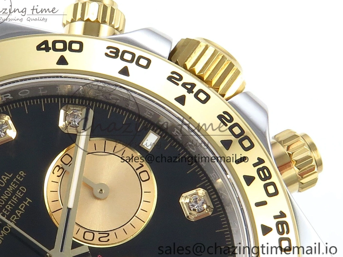 Best AAA Replica Sites Daytona SS YG 126503 on Dial FastDry Edition 736 Best Braclet YG Black 1:1 SH APSF 1228